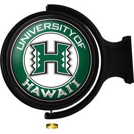 Hawaii Warriors: Original Round Rotating Lighted Wall Sign, NCHWIW-115-01