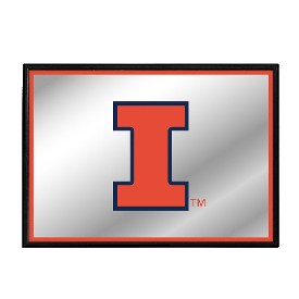 Illinois Fighting Illini: Framed Mirrored Wall Sign, FNB-NCILLI-265-01A Illinois Fighting Illini: Framed Mirrored Wall Sign, FNB-NCILLI-265-01A