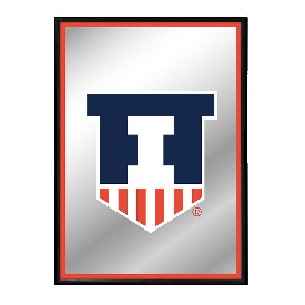Illinois Fighting Illini: Badge - Framed Mirrored Wall Sign, FNB-NCILLI-275-01A Illinois Fighting Illini: Badge - Framed Mirrored Wall Sign, FNB-NCILLI-275-01A