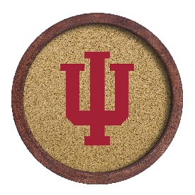 Indiana Hoosiers: "Faux" Barrel Framed Cork Board, FNB-NCINDH-632-01A Indiana Hoosiers: "Faux" Barrel Framed Cork Board, FNB-NCINDH-632-01A