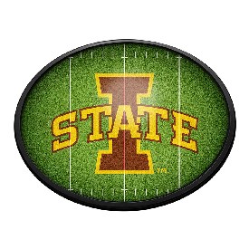 Iowa State Cyclones: On the 50 - Oval Slimline Lighted Wall Sign, NCIOST-140-22