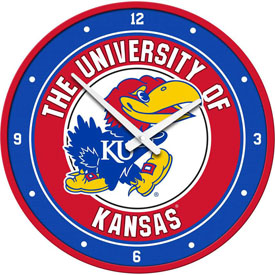 Kansas Jayhawks: Modern Disc Wall Clock, NCKANS-510-01