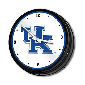 Kentucky Wildcats: Retro Lighted Wall Clock, NCKWLD-550-01