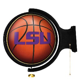 LSU Tigers: Basketball - Original Round Rotating Lighted Wall Sign, NCLSUT-115-11