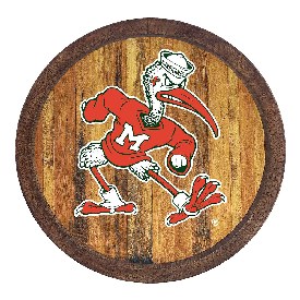 Miami Hurricanes: Mascot - "Faux" Barrel Top Sign, NCMIAM-240-04