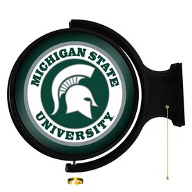 MSU - Michigan State Spartans Rotating Illuminated Team Spirit Wall Sign-Round, FNB-NCMIST-115 MSU - Michigan State Spartans Rotating Illuminated Team Spirit Wall Sign-Round, FNB-NCMIST-115