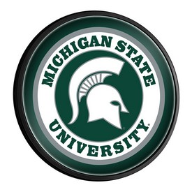MSU - Michigan State Spartans Slimline Illuminated Team Spirit Wall Sign-Round, FNB-NCMIST-130 MSU - Michigan State Spartans Slimline Illuminated Team Spirit Wall Sign-Round, FNB-NCMIST-130