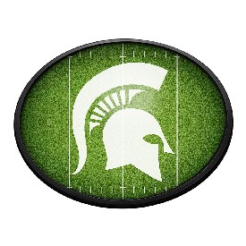 Michigan State Spartans: On the 50 - Oval Slimline Lighted Wall Sign, NCMIST-140-22