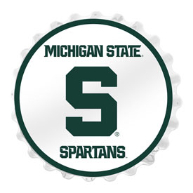 Michigan State Spartans: Block S - Bottle Cap Wall Light, NCMIST-215-02