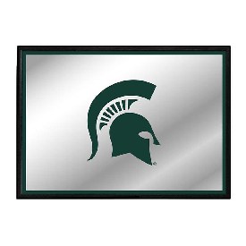 Michigan State Spartans: Helmet - Framed Mirrored Wall Sign, NCMIST-265-01