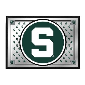 Michigan State Spartans: Team Spirit - Framed Mirrored Wall Sign, FNB-NCMIST-265-02A Michigan State Spartans: Team Spirit - Framed Mirrored Wall Sign, FNB-NCMIST-265-02A