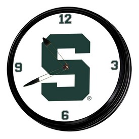 MSU - Michigan State Spartans 19" LED Team Spirit Clock, FNB-NCMIST-550 MSU - Michigan State Spartans 19" LED Team Spirit Clock, FNB-NCMIST-550