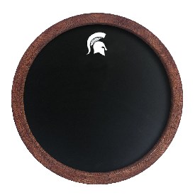 Michigan State Spartans: Chalkboard "Faux" Barrel Top Sign, NCMIST-630-01