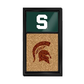 Michigan State Spartans: Dual Logo - Cork Note Board, FNB-NCMIST-640-04A Michigan State Spartans: Dual Logo - Cork Note Board, FNB-NCMIST-640-04A