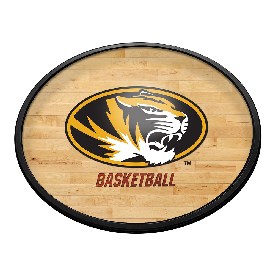 Missouri Tigers: Hardwood - Oval Slimline Lighted Wall Sign, NCMISU-140-12