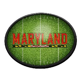 Maryland Terrapins: On the 50 - Oval Slimline Lighted Wall Sign, NCMRYT-140-22