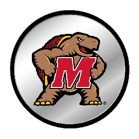 Maryland Terrapins: Mascot - Modern Disc Mirrored Wall Sign, NCMRYT-235-02