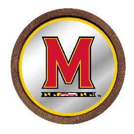 Maryland Terrapins: Mirrored Barrel Top Mirrored Wall Sign, FNB-NCMRYT-245-01A Maryland Terrapins: Mirrored Barrel Top Mirrored Wall Sign, FNB-NCMRYT-245-01A