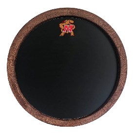 Maryland Terrapins: Terrapin - Chalkboard "Faux" Barrel Top Sign, NCMRYT-630-02