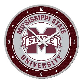 Mississippi State Bulldogs: Modern Disc Wall Clock, NCMSST-510-01