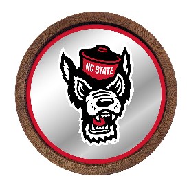 NC State Wolfpack: Mascot - Mirrored Barrel Top Mirrored Wall Sign, NCNCST-245-02