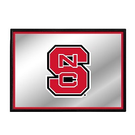 NC State Wolfpack: Framed Mirrored Wall Sign, NCNCST-265-01