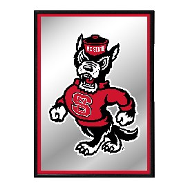 NC State Wolfpack: Mascot - Framed Mirrored Wall Sign, NCNCST-275-01