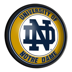 Notre Dame Fighting Irish: Round Slimline Lighted Wall Sign, NCNTRD-130-01