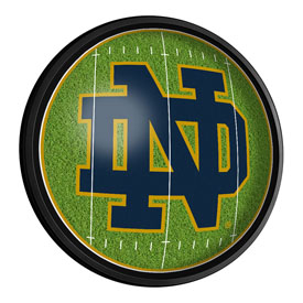 Notre Dame Fighting Irish: On the 50 - Round Slimline Lighted Wall Sign, NCNTRD-130-22