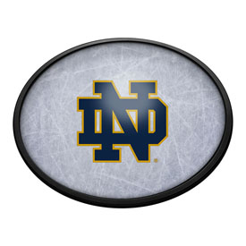 Notre Dame Fighting Irish: Ice Rink - Oval Slimline Lighted Wall Sign, NCNTRD-140-41
