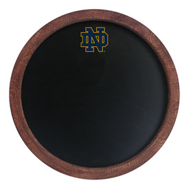 Notre Dame Fighting Irish: Chalkboard "Faux" Barrel Top Sign, NCNTRD-630-01
