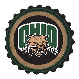 Ohio Bobcats: Bottle Cap Wall Sign, NCOHIO-210-01B