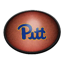 Pitt Panthers: Pigskin - Oval Slimline Lighted Wall Sign, NCPITT-140-21