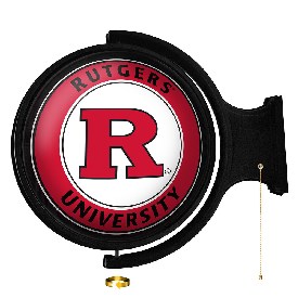 Rutgers Scarlet Knights: Original Round Rotating Lighted Wall Sign, NCRTGR-115-01