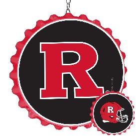 Rutgers Scarlet Knights: Helmet - Bottle Cap Dangler, NCRTGR-220-02