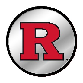Rutgers Scarlet Knights: Modern Disc Mirrored Wall Sign, NCRTGR-235-01