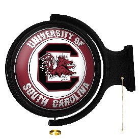 South Carolina Gamecocks: Original Round Rotating Lighted Wall Sign, NCSCGC-115-01