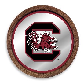 South Carolina Gamecocks: "Faux" Barrel Top Mirrored Wall Sign, NCSCGC-245-01