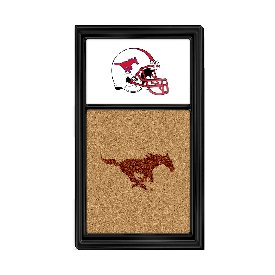 SMU Mustangs: Dual Logo - Cork Note Board, NCSMUM-640-02