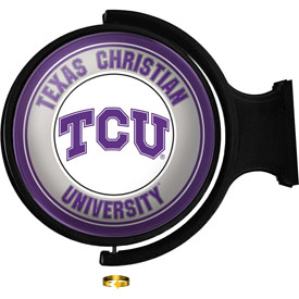 TCU Horned Frogs: Original Round Rotating Lighted Wall Sign, NCTCUH-115-01