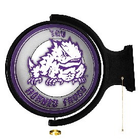 TCU Horned Frogs: Mascot - Original Round Rotating Lighted Wall Sign, NCTCUH-115-02