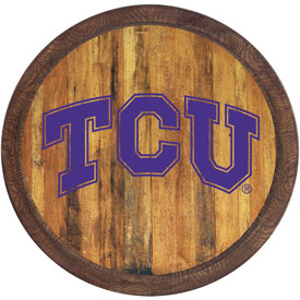 TCU Horned Frogs: "Faux" Barrel Top Sign, NCTCUH-240-01