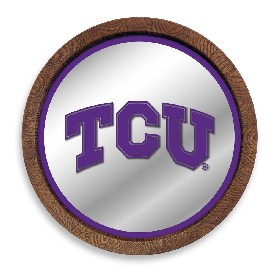TCU Horned Frogs: "Faux" Barrel Top Mirrored Wall Sign, NCTCUH-245-01