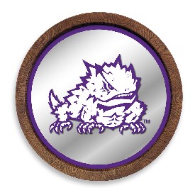 TCU Horned Frogs: Mascot - "Faux" Barrel Top Mirrored Wall Sign, NCTCUH-245-02