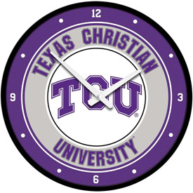 TCU Horned Frogs: Modern Disc Wall Clock, NCTCUH-510-01