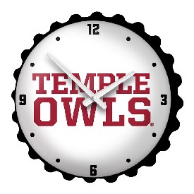 Temple Owls: Bottle Cap Wall Clock, NCTEMP-540-02