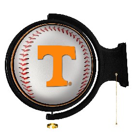 Tennessee Volunteers: Baseball - Round Rotating Lighted Wall Sign, NCTENN-115-31
