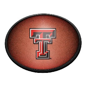 Texas Tech Red Raiders: Pigskin - Oval Slimline Lighted Wall Sign, NCTTRR-140-21