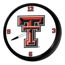 Texas Tech Red Raiders 19" LED Team Spirit Clock, FNB-NCTTRR-550 Texas Tech Red Raiders 19" LED Team Spirit Clock, FNB-NCTTRR-550
