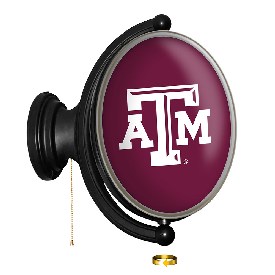 Texas A&M Aggies: Original Oval Rotating Lighted Wall Sign, NCTXAM-125-01